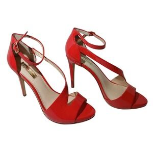 INC Concepts Suzi Platform Ankle Strap Heels Sandal Tangerine 9M NEW IN BOX#1364